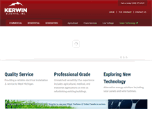 Tablet Screenshot of kerwinelectric.com